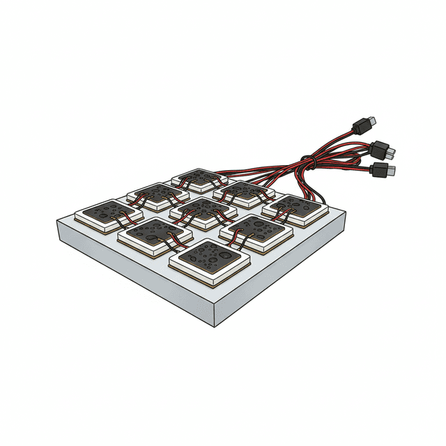 Peltier tiles illustration