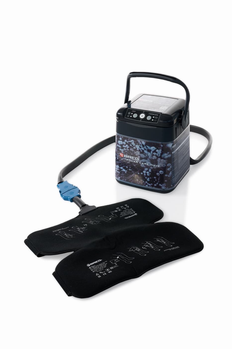 Breg Polar Care Wave connected to a therapy pad