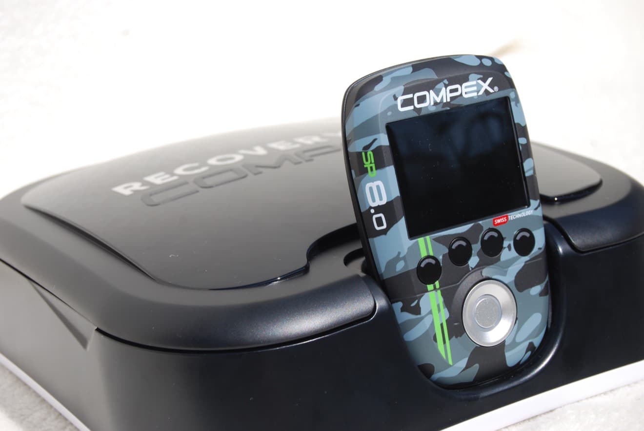 COMPEX SP 8.0 control unit on its carry case
